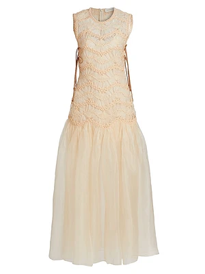 Illuminate Macramé Maxi Dress