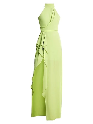 Draped Sleeveless Gown