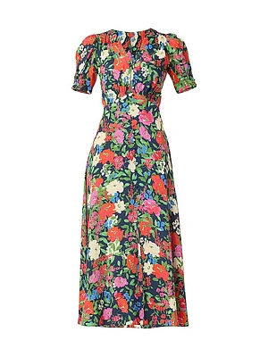 Bryson Floral V-Neck Midi-Dress