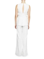 Zahara Crêpe Flower Jumpsuit