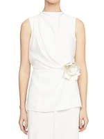 Zahara Crêpe Flower Jumpsuit