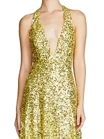 Renata Sequin Halterneck Gown