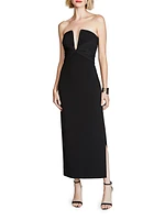 Marguerite Crepe Strapless Midi-Dress
