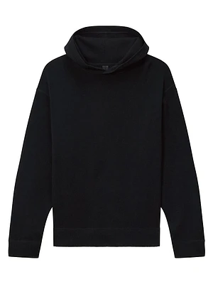 Compact-Knit Hooded Sweater