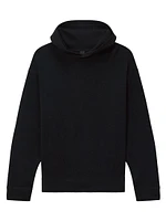 Compact-Knit Hooded Sweater