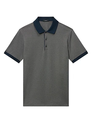 Geo Stretch Jacquard Polo Shirt