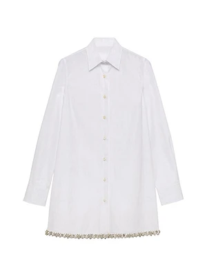 Embroidered Poplin Shirt