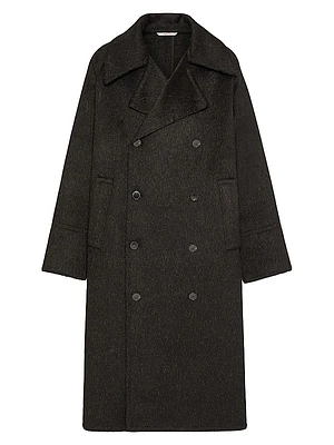Double-Breasted Mohair Wool Jacket