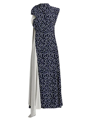 Devyn Printed Silk Maxi Dress