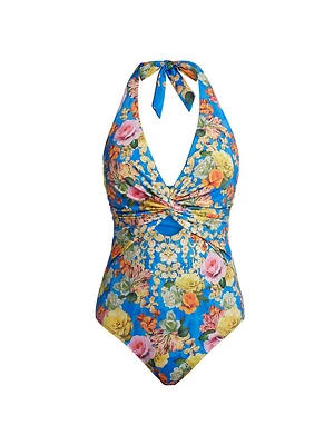 Pauline Twist Halterneck One-Piece Swimsuit