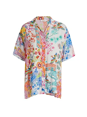 Paula Floral Camp Shirt