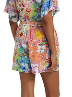 Paula Floral Elasticized Shorts
