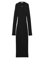 Ribbed Knit Jersey Dress