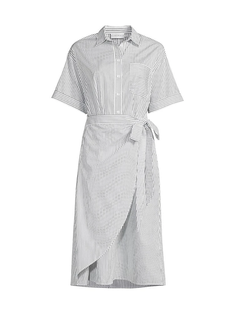Naya Wrapped Shirt Dress