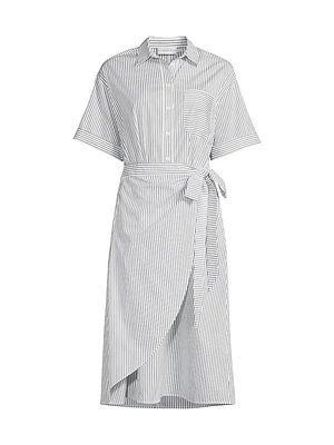 Naya Wrapped Shirt Dress