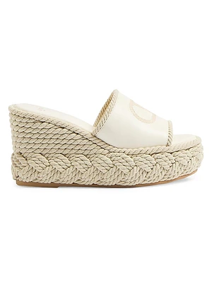 VLogo Torchon 100MM Wedge Slides Nappa