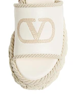 VLogo Torchon 100MM Wedge Slides Nappa