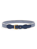 VLogo Signature Belt Ribbon and Calfskin 35MM
