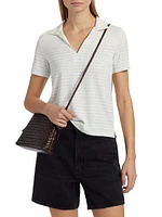 The Knit Stripe Polo Shirt