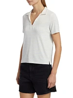 The Knit Stripe Polo Shirt
