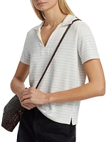 The Knit Stripe Polo Shirt