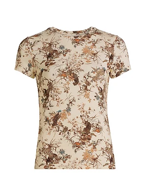 Ressi Jungle Print Fitted T-Shirt