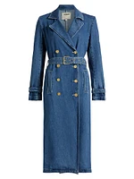 Bradley Belted Cotton Denim Trench Coat