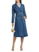 Bradley Belted Cotton Denim Trench Coat