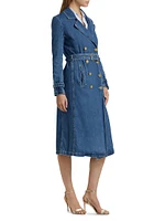Bradley Belted Cotton Denim Trench Coat