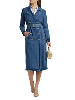 Bradley Belted Cotton Denim Trench Coat