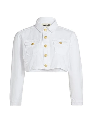 Genevie Denim Crop Jacket