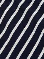 Selah Striped Cotton Tie-Waist Midi-Dress