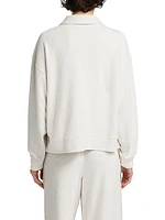 Waffle Scuba Polo Sweatshirt