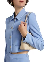 Oliver Stretch Crepe Cropped Blazer