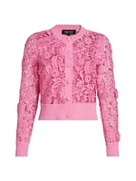 Lace Crewneck Cardigan