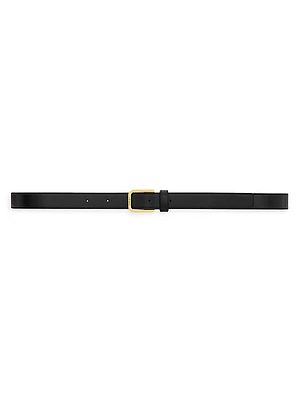 Minimal Belt in Smooth Leather