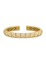 Pyramid Cuff Bracelet in 18K Yellow Gold