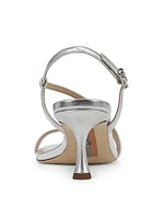 Prance 65MM Metallic Leather Strappy Sandals