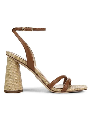 Kia 90MM Strappy Leather Sandals