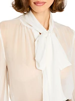 Hasli Silk Chiffon Top