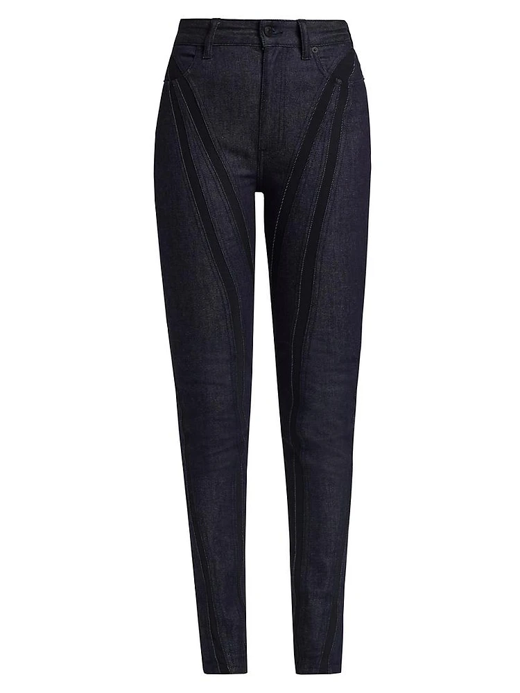 Stretch Raw Denim Jeans
