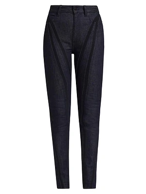 Stretch Raw Denim Jeans