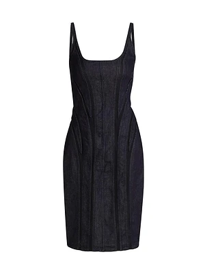 Stretch Raw Denim Dress