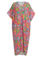 Plus Rumba Cotton Crochet Cover-Up Maxi Dress