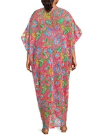Plus Rumba Cotton Crochet Cover-Up Maxi Dress