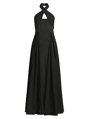 Mikado Halterneck Gown