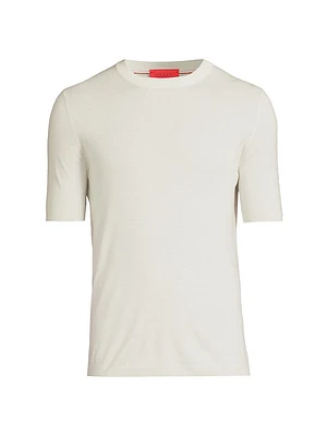 Cashmere-Silk Knit T-shirt