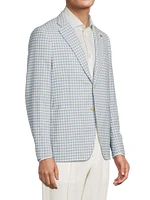Over Check Comfort Boucle Jacket