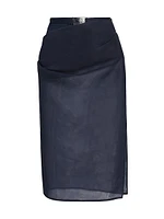 Isobel Draped Pencil Skirt