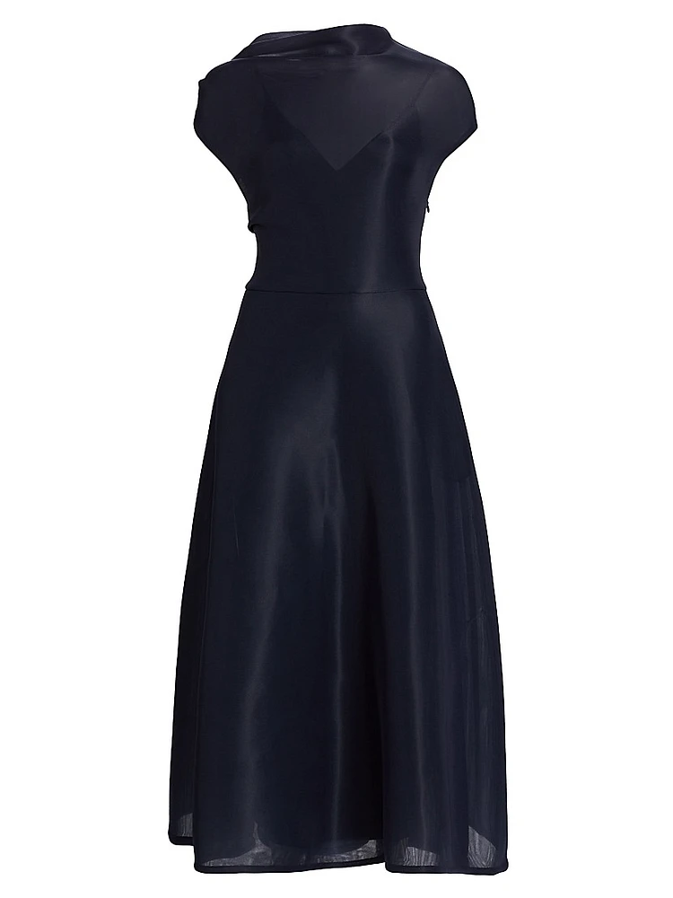 The Genevieve Draped Cocktail Dress